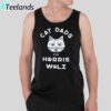 Cat Dads For Harris Walz Printed Shirt