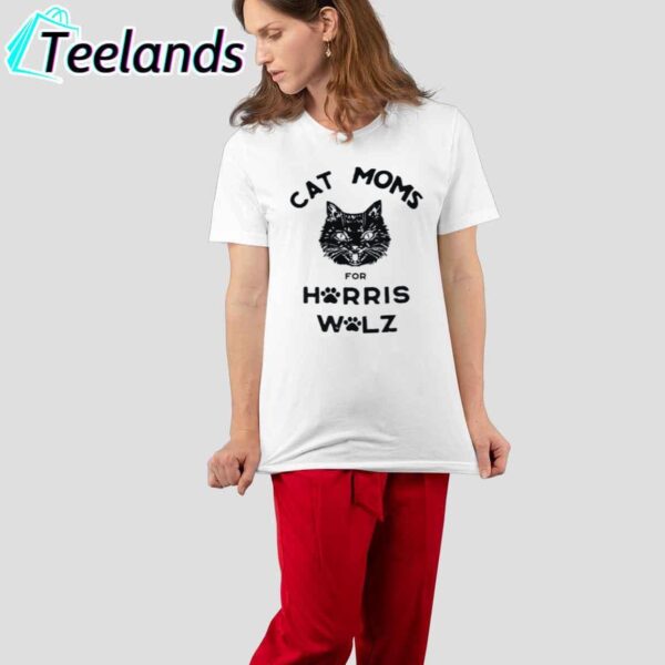 Cat Moms For Harris Walz Printed Shirt