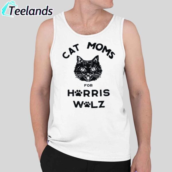 Cat Moms For Harris Walz Printed Shirt