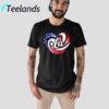 Comma La Kamala Harris Wave Heart Nation Flag Shirt