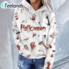 Halloween Bloody Printed Hoodie