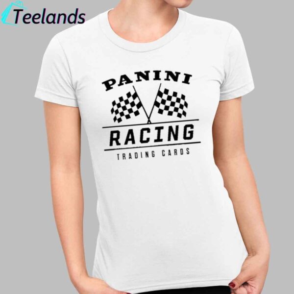 Joey Logano Wearing Panini Racing Trading Cards Shirt