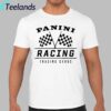 Joey Logano Wearing Panini Racing Trading Cards Shirt