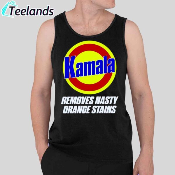 Kamala Removes Nasty Orange Stains Shirt