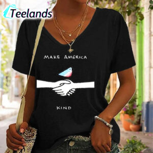 Make America Kind Print Shirt