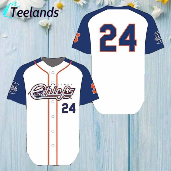 Syracuse Mets Orange Blue Chiefs Jersey 2024 Giveaway