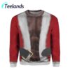 African Black Santa With Muscle Christmas Ugly Sweatshirt