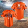 Astros 2024 AL West Division Champions Jersey Orange