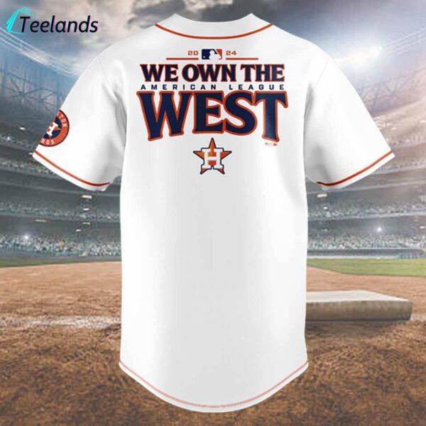 Astros We Own The West Division Champions 2024 Jersey 2