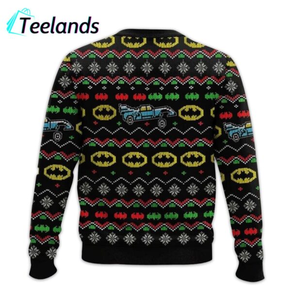 Batman Batmobile Lost Its Wheel And The Joker Got Away Ugly Sweater