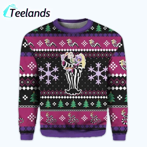 Beetleguise Beetlejuice Christmas Sweater