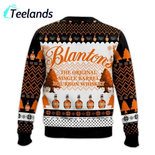 Blantons Bourbon Whiskey Ugly Christmas Sweater