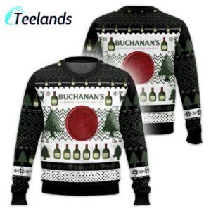 Buchanans Whiskey Ugly Christmas Sweater