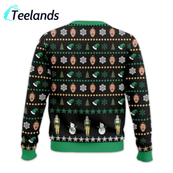 Buddy The Elf Who Needs A Hug Ugly Christmas Sweater