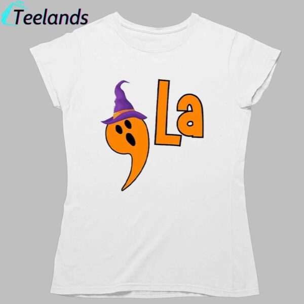 Comma La Witch Hat Halloween Print Shirt