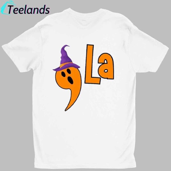 Comma La Witch Hat Halloween Print Shirt