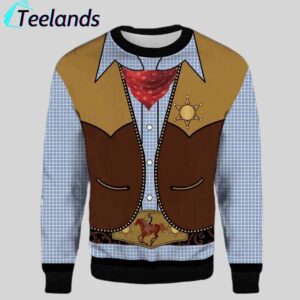 Cowboy Costume Christmas Sweater