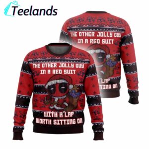 Deadpool Jolly Red Guy Ugly Christmas Sweater