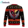 Deadpool and Wolverine Lets Take A Selfie Ugly Christmas Sweater