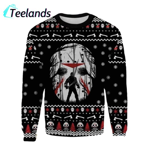 Halloween Jason Voorhees Ugly Christmas Sweater