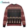 Hennessy Cognac Snowflake Pattern Ugly Christmas Sweater