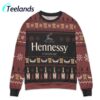 Hennessy Cognac Snowflake Pattern Ugly Christmas Sweater