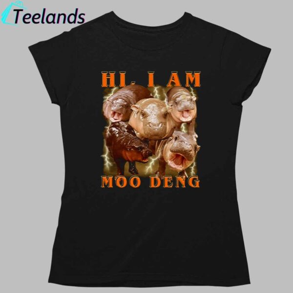 Hi I Am Moo Deng Retro Vintage Shirt