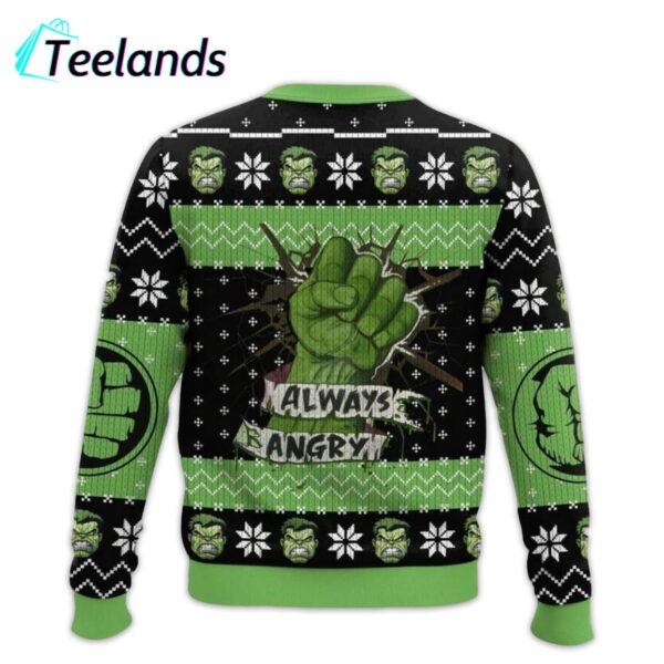 Hulk Im Always Angry Ugly Christmas Sweater 2