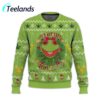 Its Not Easy Being Green 420 Frog Christmas Ugly Sweater