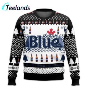 Labatt Blue Beer Ugly Christmas Sweater