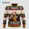 Laughing Leo Dear Santa I’ve Been Nice Ugly Christmas Sweater