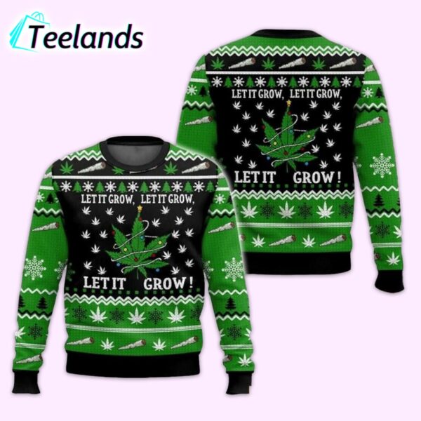 Let’s it Grow 420 Christmas Ugly Sweater