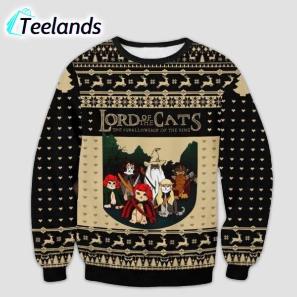 Lord Of The Cats Ugly Christmas Sweater