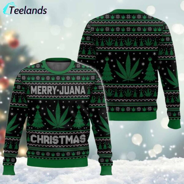 Merry Marijuana Ugly Christmas Sweater