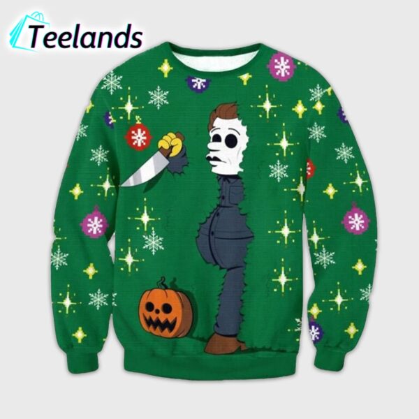 Michael Myers Christmas Ugly Sweater 1