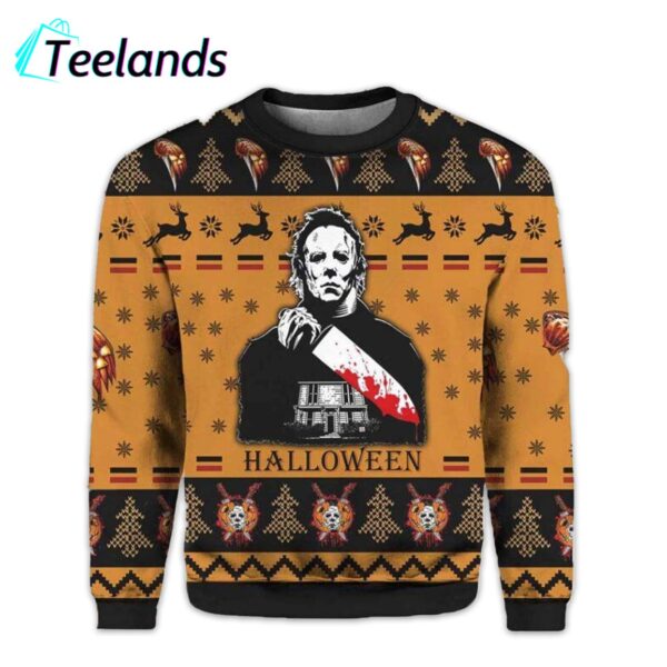 Michael Myers You Cant Kill The Boogeyman Ugly Christmas Sweater