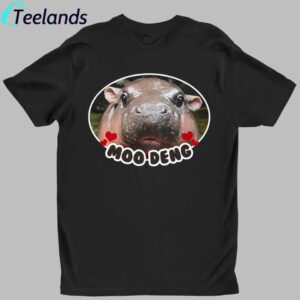 Moo Deng Bouncy Pig Cute Thai Baby Hippo Shirt