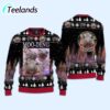 Moo Deng Bouncy Pig Ugly Christmas Sweater 1