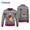 Moo Deng Bouncy Pig Ugly Christmas Sweater