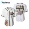 Moo Deng Bouncy Pig in Thai Picture The Cute Baby Hippo Baseball Jersey