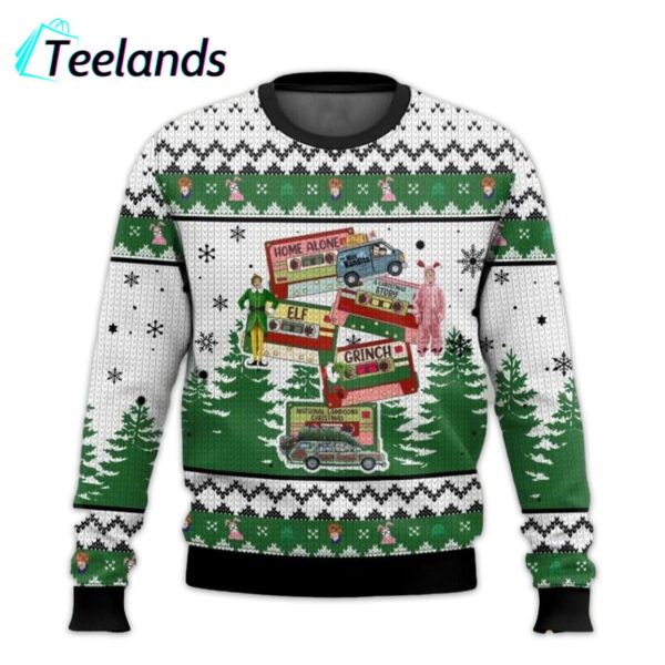 Movies For Christmas Days Ugly Sweater