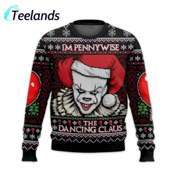 Pennywise Im Pennywise The Dancing Claus Ugly Christmas Sweater