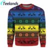 Rainbow Deer Lgbt Christmas Sweater