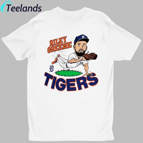 Riley Greene Detroit Tigers Caricature Player Shirt