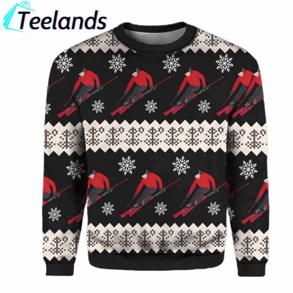 Skiing Christmas Ugly Christmas Sweater