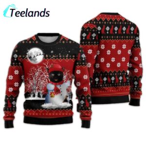 Snowman Cat Ugly Christmas Sweater