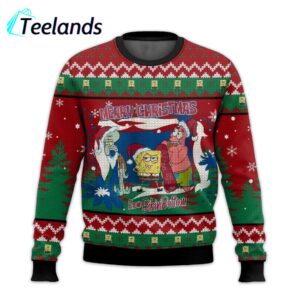 Spongebob Squarepants Merry Christmas From Bikini Bottom Christmas Ugly Sweater