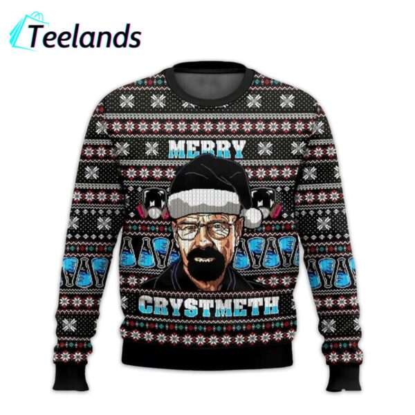 Walter White Merry Crystmeth Ugly Christmas Sweater