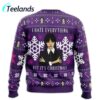 Wednesday Addams I Hate Everything But Its Christmas Ugly Sweater 1