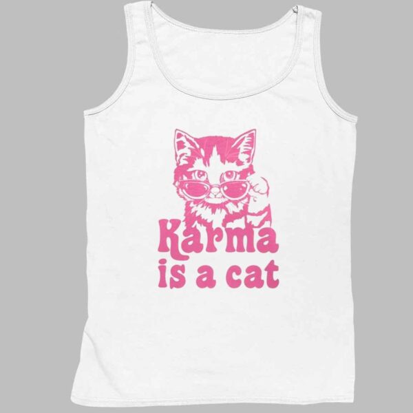 Angela Kinsey Karma Is a Cat Shirt 4